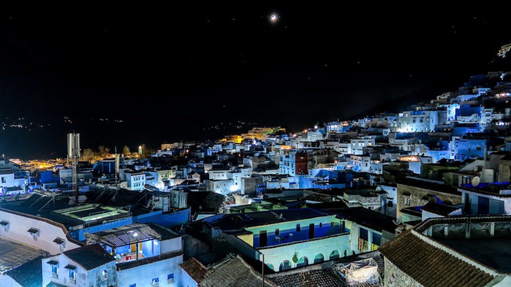 Chefchaouen la nuit