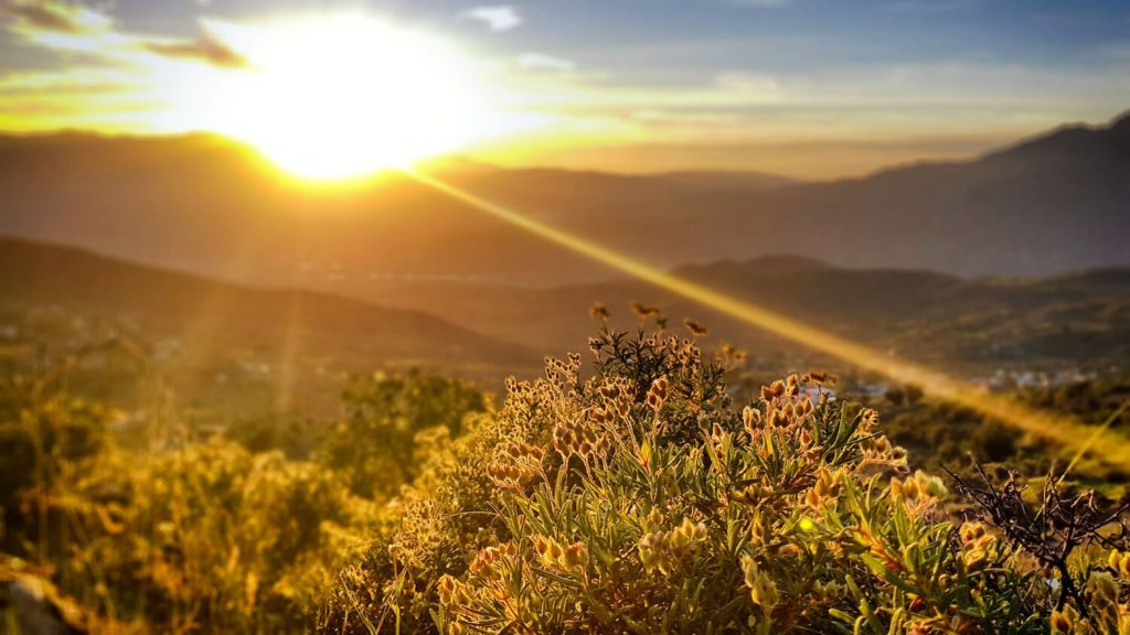 Coucher de soleil sur El Kalaa, Maroc
