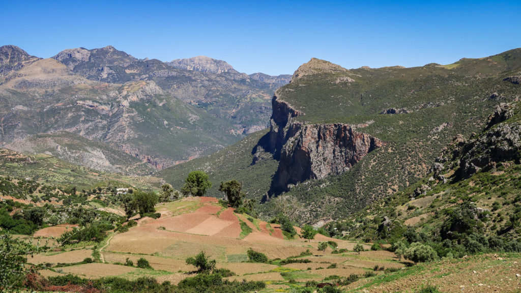 Les montagnes d'Akchour, région de Chefchaouen