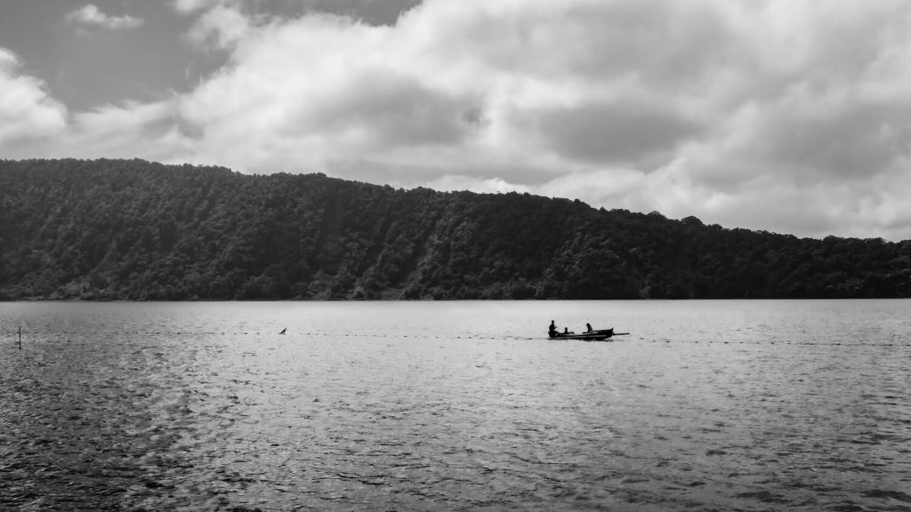 Le lac Bratan, sur lequel se trouve le temple Pura Ulun Danu Bratan