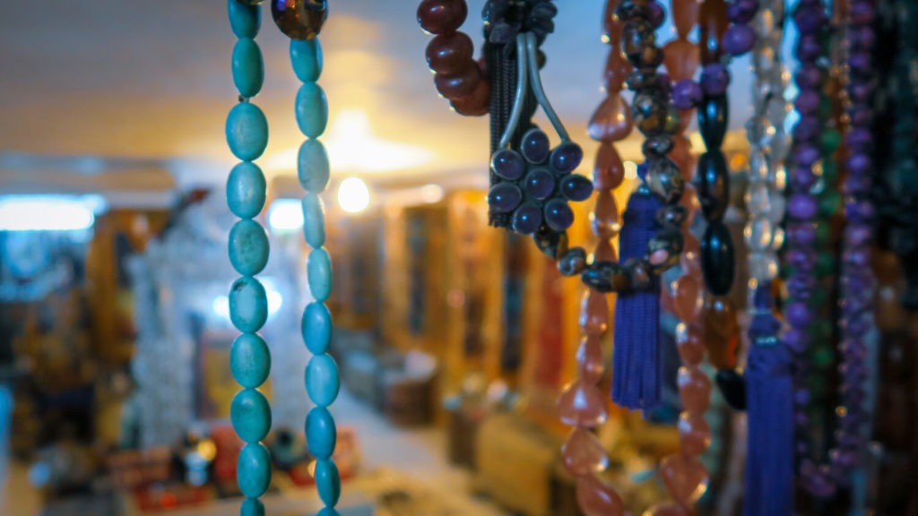 Boutique de bijoux dans les souks de Marrakech