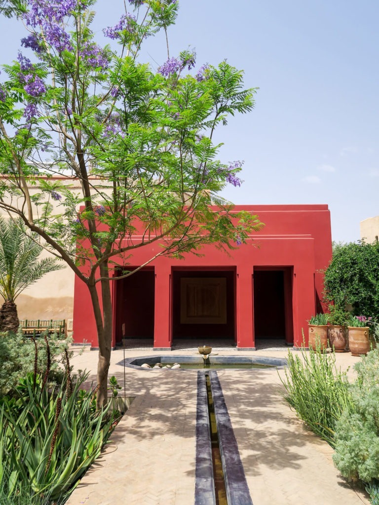 Pavillon du jardin tropical au Jardin Secret de Marrakech