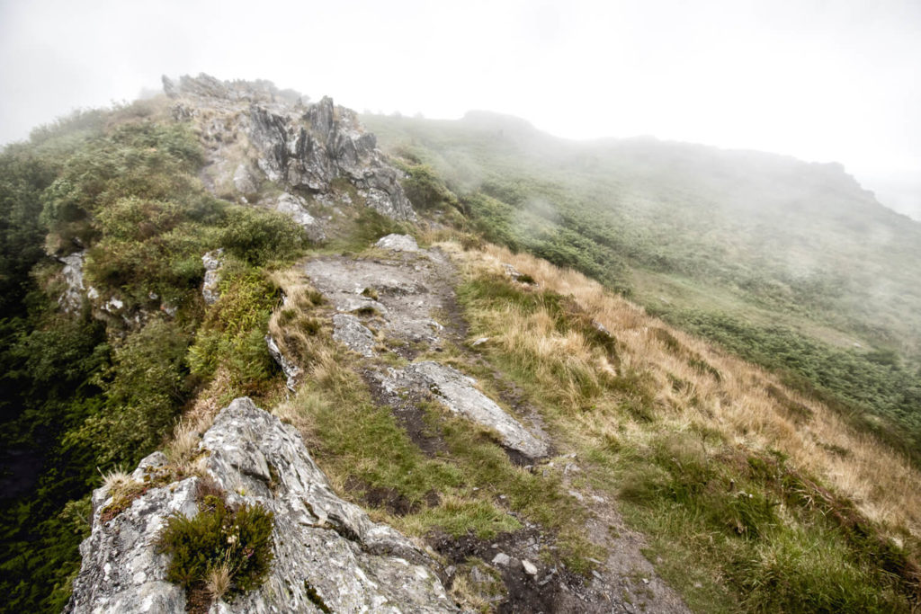 Monts d'Arrée sous la pluie et la brume